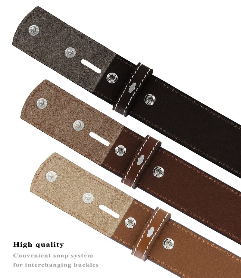 Belts.com Genuine Full Grain Western Floral Engraved Tooled Leather Belt Strap 1-1/2" Wide (Brown, 40) - Image 5